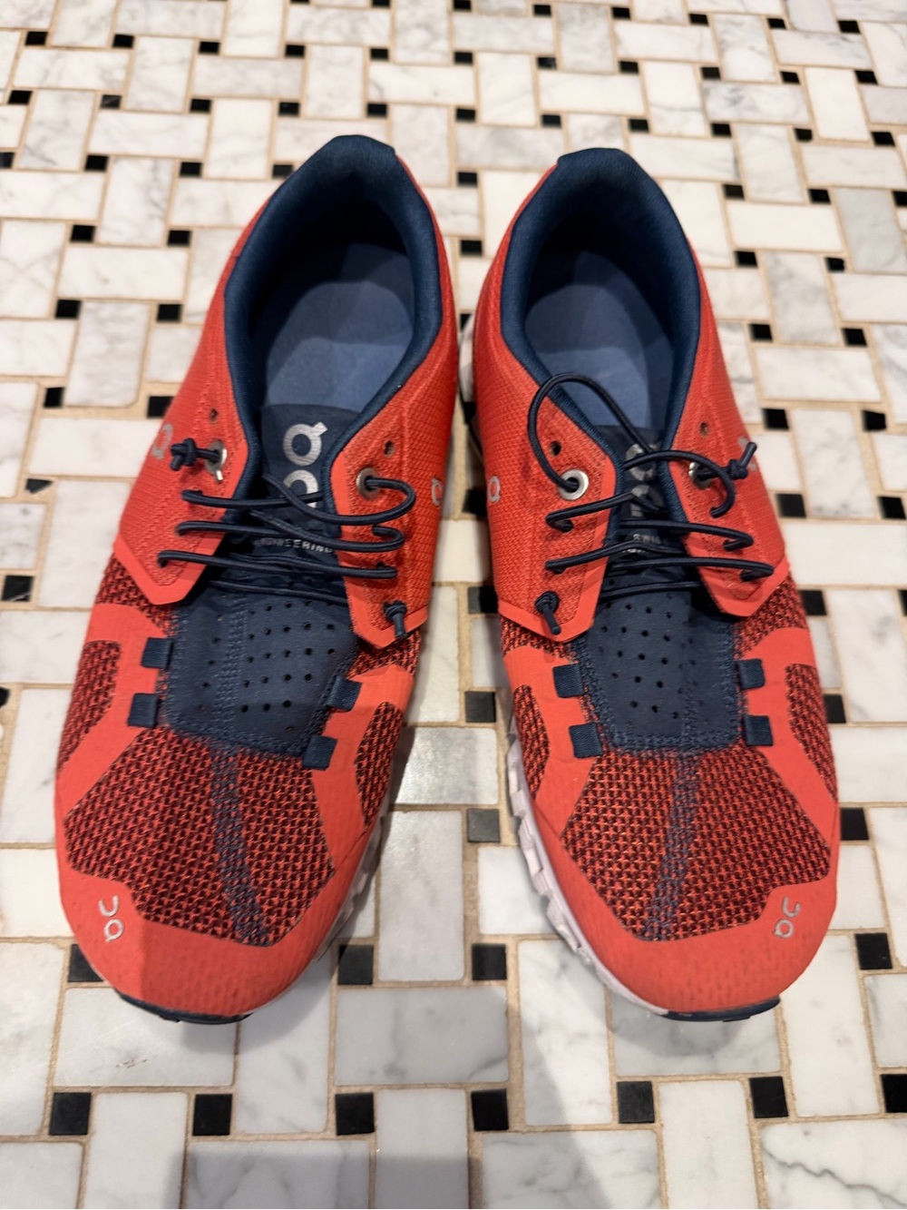 On Running Women’s Orange and Navy Lightweight Training Shoes